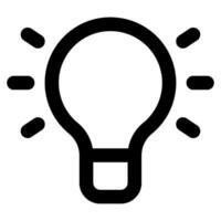 idea icono para web, aplicación, uiux, infografía, etc vector