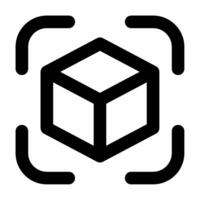 Augmented Reality Icon for web, app, uiux, infographic, etc vector