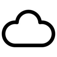 nube icono para web, aplicación, uiux, infografía, etc vector