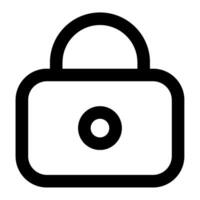Lock Icon for web, app, uiux, infographic, etc vector