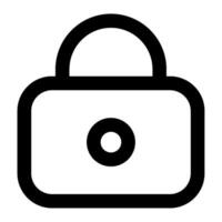 Lock Icon for web, app, uiux, infographic, etc vector