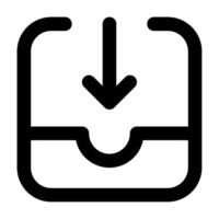 Inbox Icon for web, app, uiux, infographic, etc vector