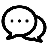 Conversation Icon for web, app, uiux, infographic, etc vector