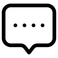 Chat Box Icon for web, app, uiux, infographic, etc vector