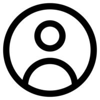 Avatar Icon for web, app, uiux, infographic, etc vector