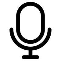 Microphone Icon for web, app, uiux, infographic, etc vector