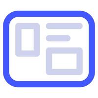 Bulletin Icon for web, app, uiux, infographic, etc vector