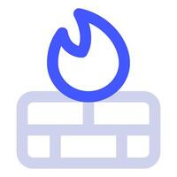 Firewall Icon for web, app, uiux, infographic, etc vector