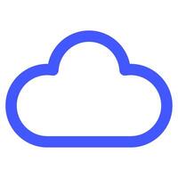 nube icono para web, aplicación, uiux, infografía, etc vector