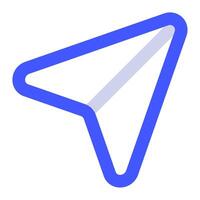 Paper Plane Icon for web, app, uiux, infographic, etc vector