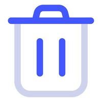 basura icono para web, aplicación, uiux, infografía, etc vector