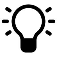 idea icono para web, aplicación, uiux, infografía, etc vector