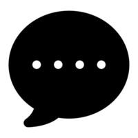 Chat Bubble Icon for web, app, uiux, infographic, etc vector