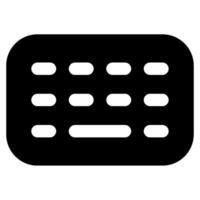 Keyboard Icon for web, app, uiux, infographic, etc vector