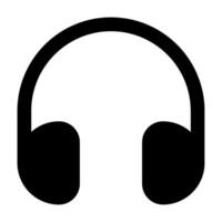 auriculares icono para web, aplicación, uiux, infografía, etc vector