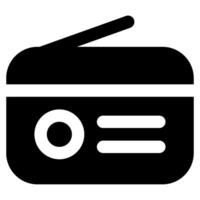 radio icono para web, aplicación, uiux, infografía, etc vector