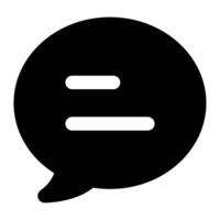 Speech Bubble Icon for web, app, uiux, infographic, etc vector