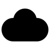 nube icono para web, aplicación, uiux, infografía, etc vector