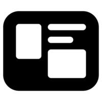 boletín icono para web, aplicación, uiux, infografía, etc vector