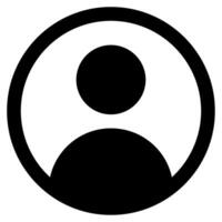 Avatar Icon for web, app, uiux, infographic, etc vector