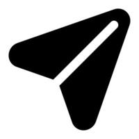 Paper Plane Icon for web, app, uiux, infographic, etc vector