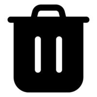 Trash Icon for web, app, uiux, infographic, etc vector