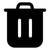 basura icono para web, aplicación, uiux, infografía, etc vector