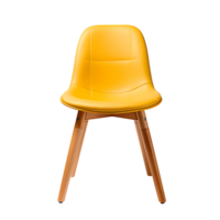 AI generated Photo of soft yellow chair without background png