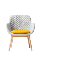 AI generated Photo of soft gray chair without background png