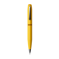 AI generated Close-up photo of yellow ball pen without background png