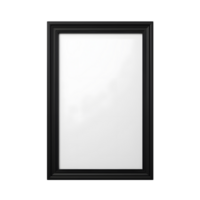 AI generated Photo of empty and clean frame for picture or image wihtout background. Template for mockup png