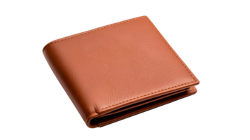 AI generated Close-up photo of leather wallet without background png