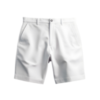 ai généré photo de nettoyer blanc short ou sport un pantalon sans pour autant Contexte. modèle pour maquette png