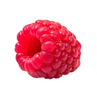AI generated Close up photo of fresh and ripe raspberry without background png