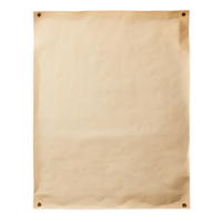 AI generated Large piece of empty parchment with no background png