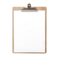 AI generated Top view of clean checklist or clipboard without background. Ready for mockup png