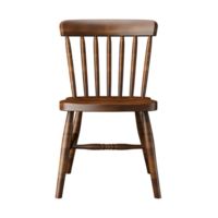 AI generated Photo of wooden chair without background png