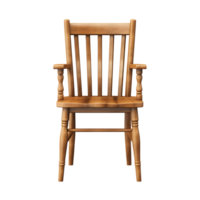 ai generado foto de de madera silla sin antecedentes png