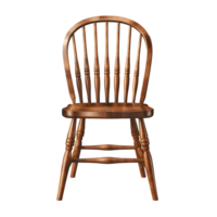 AI generated Photo of wooden chair without background png