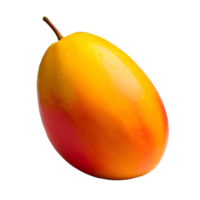 AI generated Close up photo of ripe and fresh mango without background png