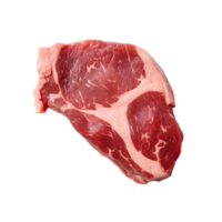 AI generated Photo of raw piece of meat without background png