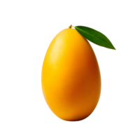 AI generated Close up photo of ripe and fresh mango without background png