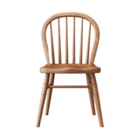 AI generated Photo of wooden chair without background png