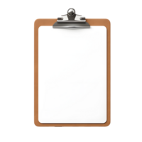 AI generated Top view of clean checklist or clipboard without background. Ready for mockup png