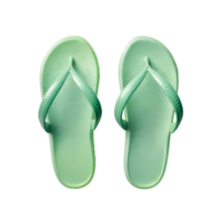 AI generated Colored beach flip flops without background png