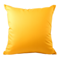 ai generado foto de amarillo almohada sin antecedentes png