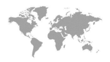 resumen mundo mapa en punteado modelo vector diseño