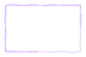 Horizontal futuristic sci fi frame with purple glow png