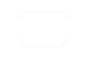 vit trogen fyrkant ram i neon glöd png