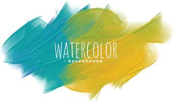 blue and yellow abstract watercolor texture background vector